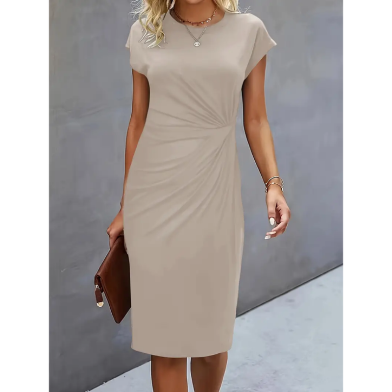 Kurzärmliges Formelles Kleid Für Damen | Midi